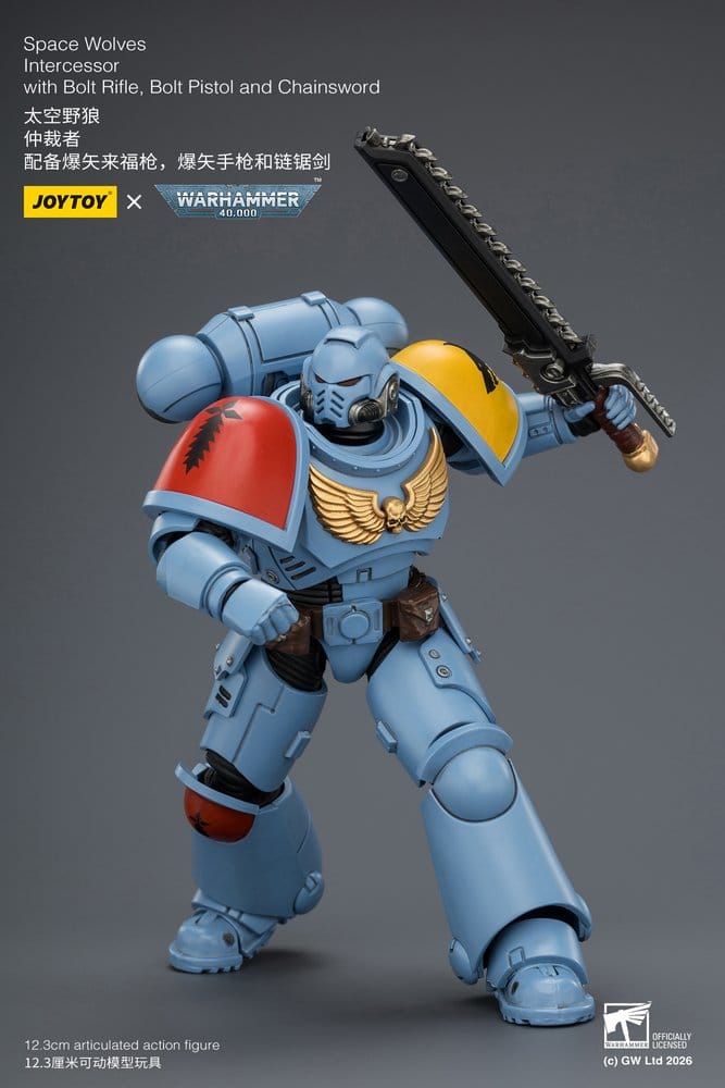 Warhammer 40,000 figurine Space Wolves Intercessor 12 cm