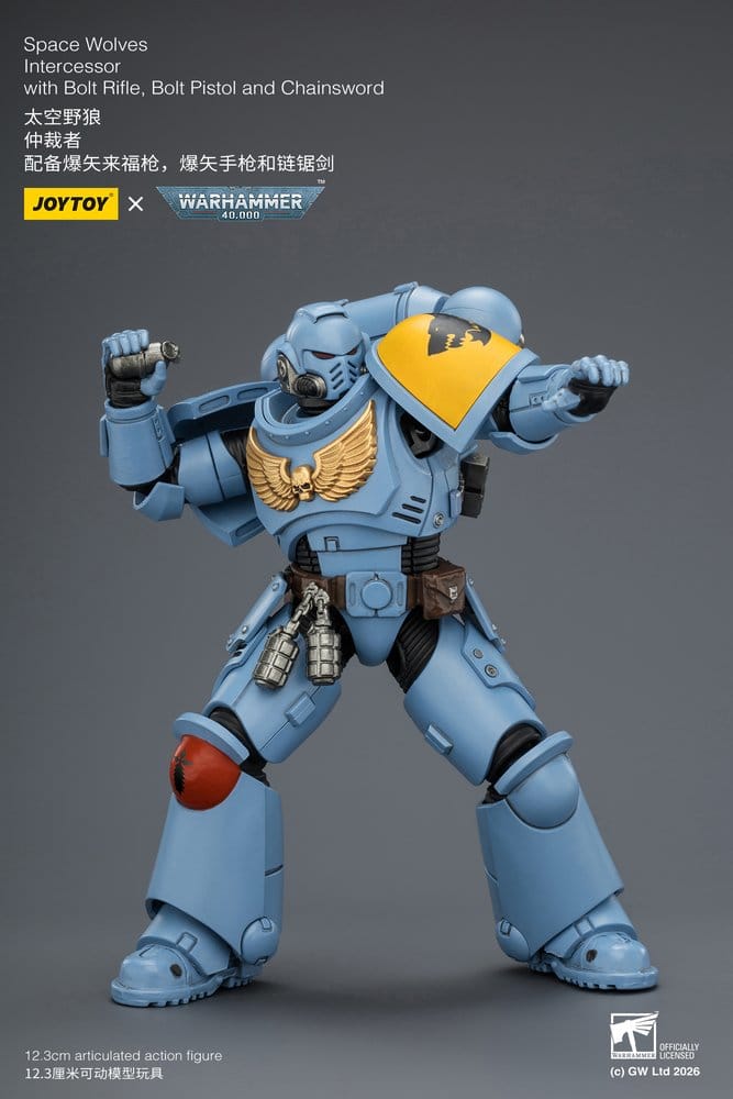 Warhammer 40,000 figurine Space Wolves Intercessor 12 cm