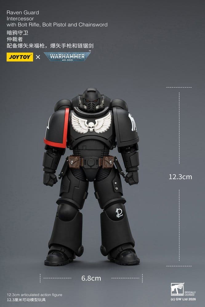 Warhammer 40,000 figurine Raven Guard Intercessor 12 cm