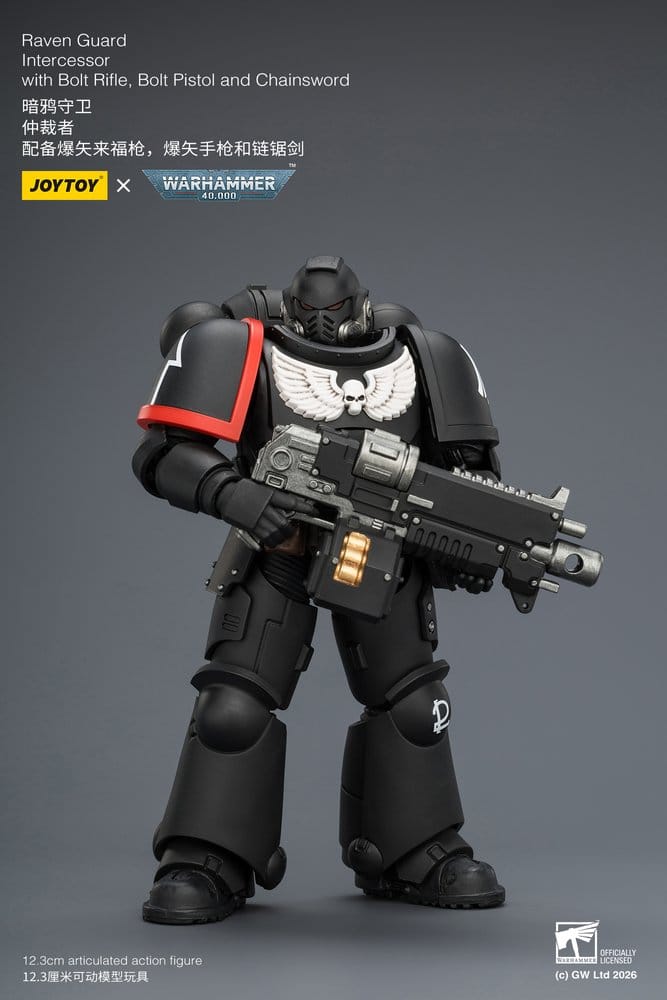 Warhammer 40,000 figurine Raven Guard Intercessor 12 cm