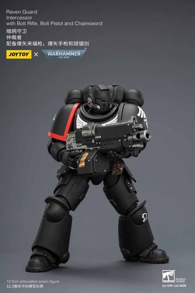 Warhammer 40,000 figurine Raven Guard Intercessor 12 cm