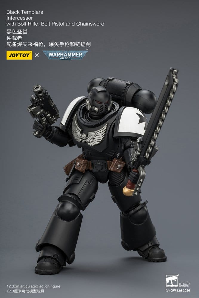 Warhammer 40,000 figurine Black Templars Intercessor 12 cm