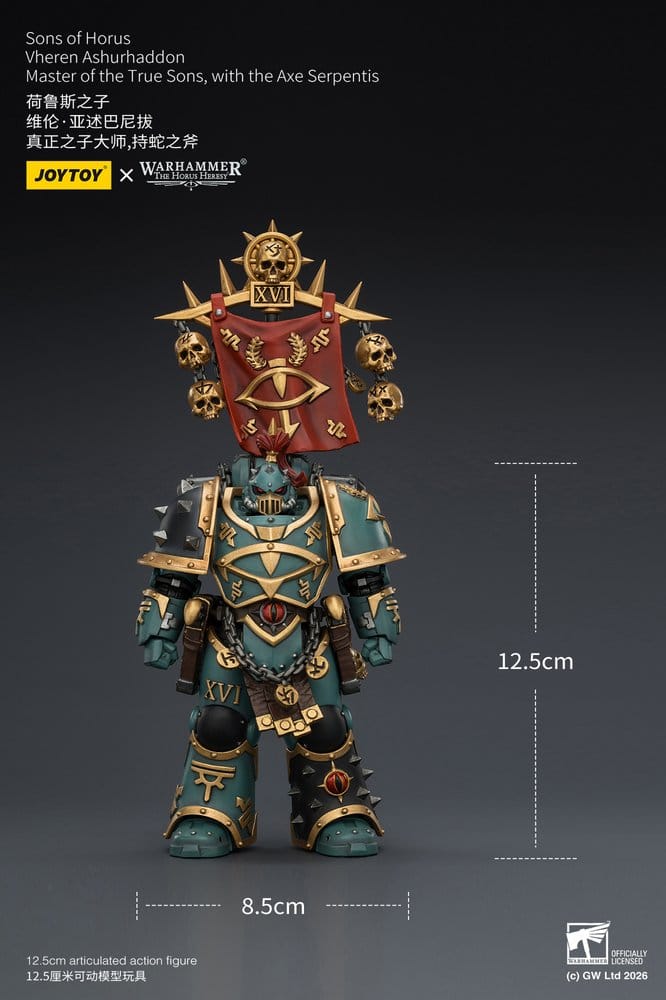 Warhammer The Horus Heresy figurine Sons of Horus Vheren Ashurhaddon Master of the True Sons 13 cm