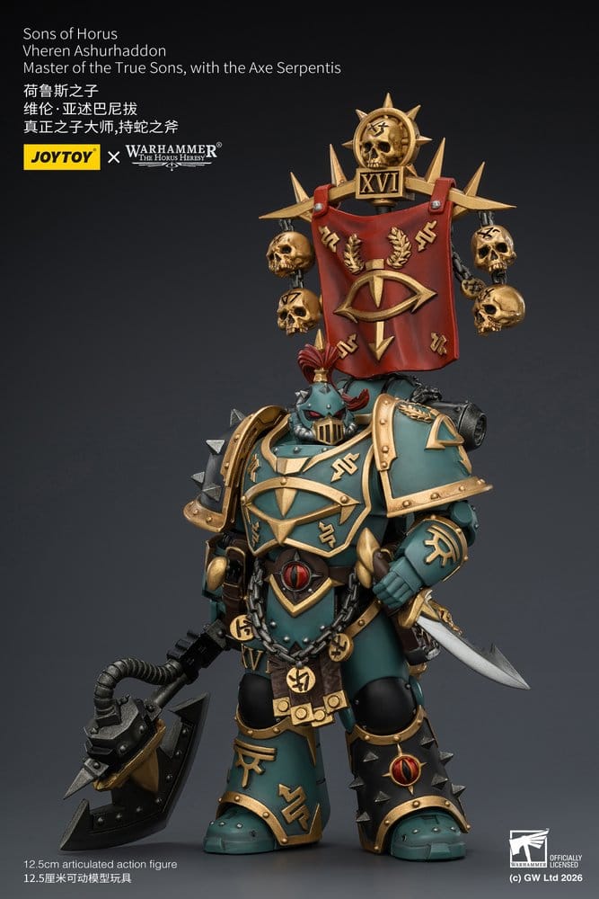 Warhammer The Horus Heresy figurine Sons of Horus Vheren Ashurhaddon Master of the True Sons 13 cm