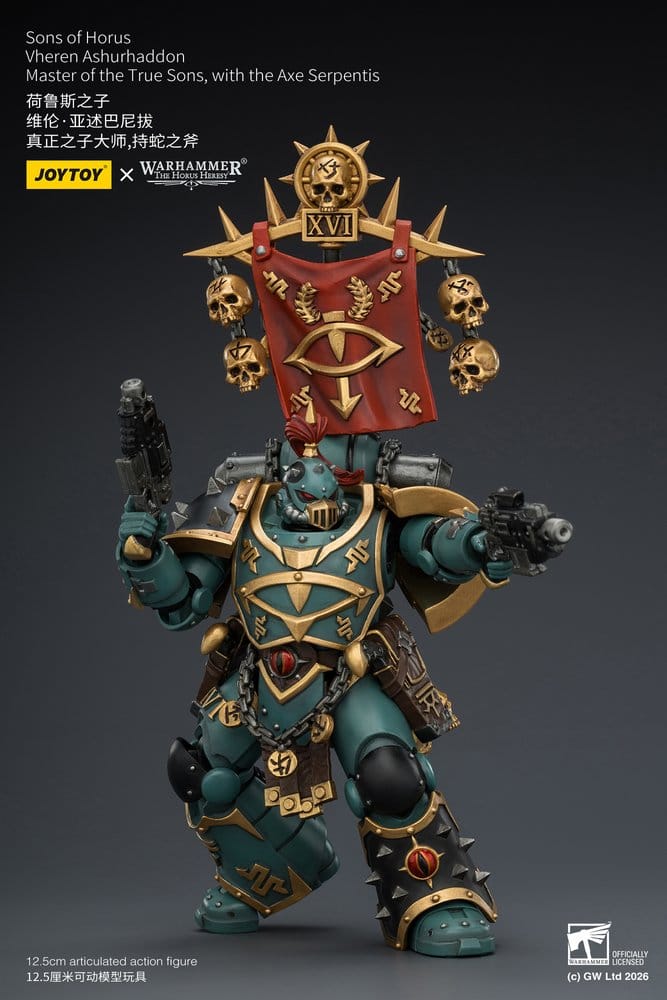 Warhammer The Horus Heresy figurine Sons of Horus Vheren Ashurhaddon Master of the True Sons 13 cm