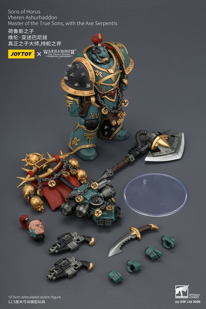 Warhammer The Horus Heresy figurine Sons of Horus Vheren Ashurhaddon Master of the True Sons 13 cm