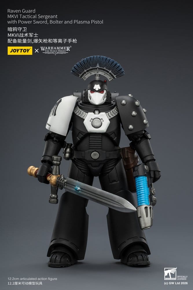 Warhammer 40,000 figurine Raven Guard MkVI Tactical Sergeant 12 cm