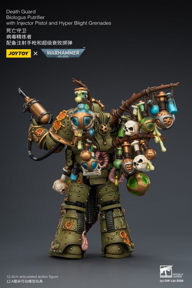 Warhammer 40,000 figurine Death Guard Biologus Putrifier 12 cm