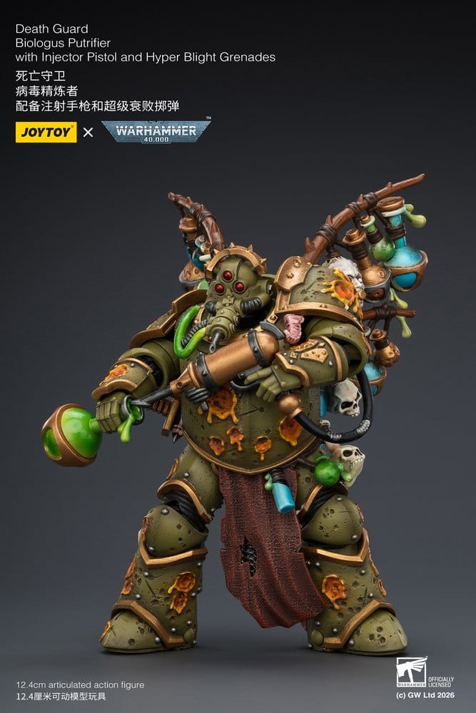 Warhammer 40,000 figurine Death Guard Biologus Putrifier 12 cm