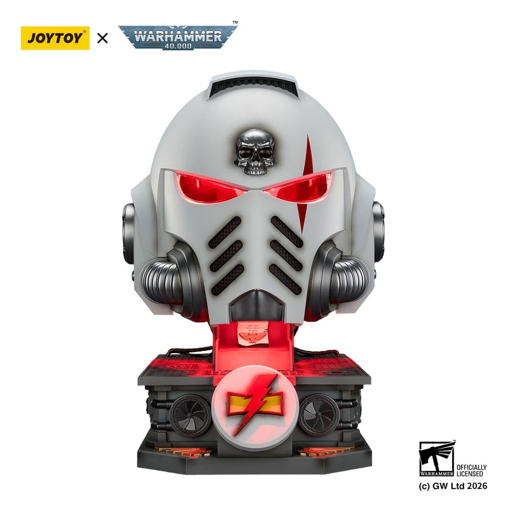 Warhammer 40,000 casque avec présentoir White Scars MkX 44 cm