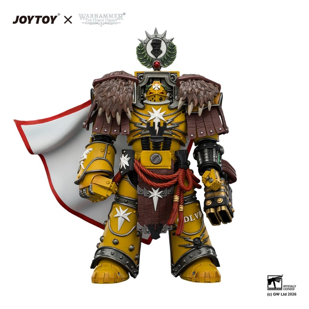 Warhammer figurine Imperial Fists Lord Castellan Evander Garrius, The Tyrant of Cthonia 14 cm