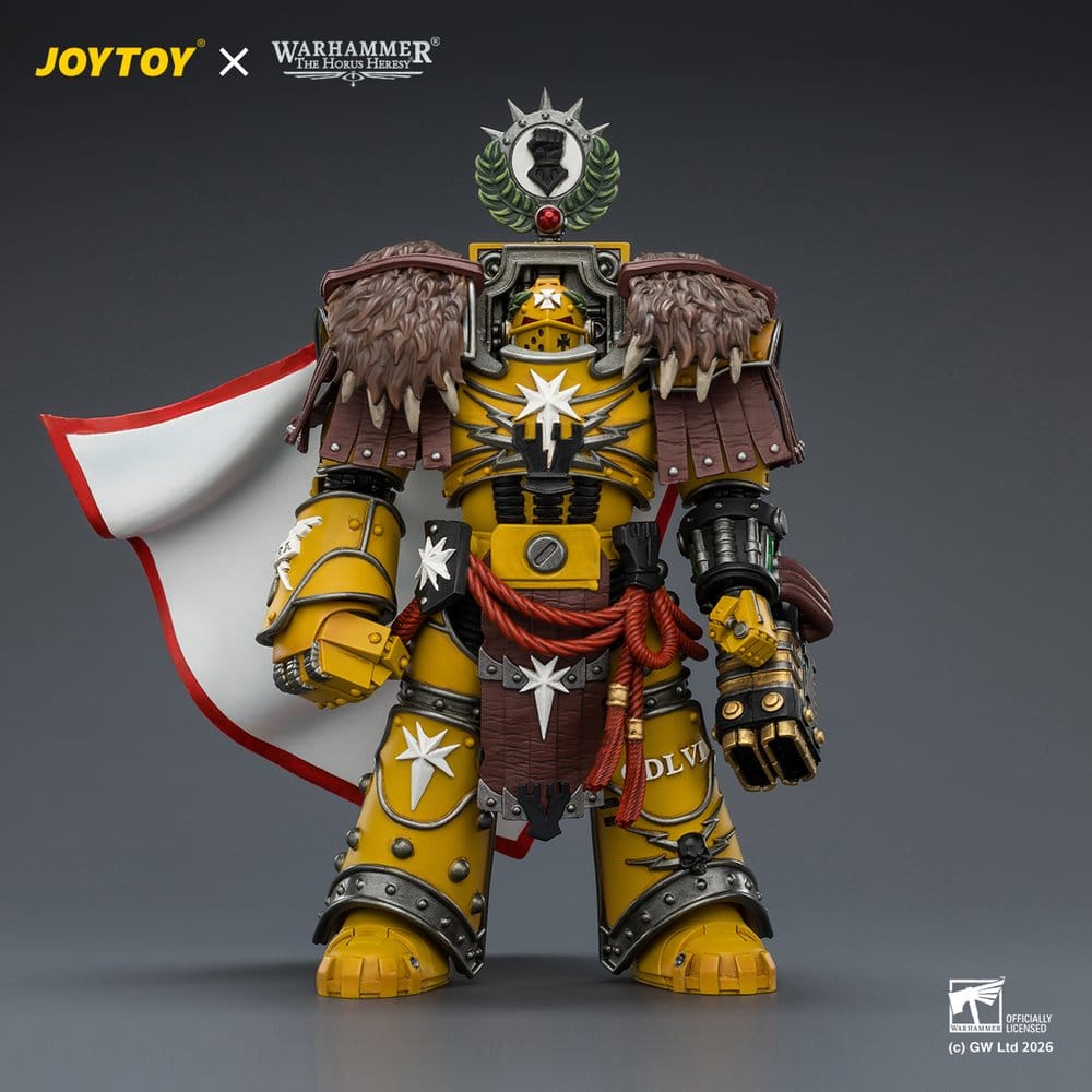 Warhammer figurine Imperial Fists Lord Castellan Evander Garrius, The Tyrant of Cthonia 14 cm