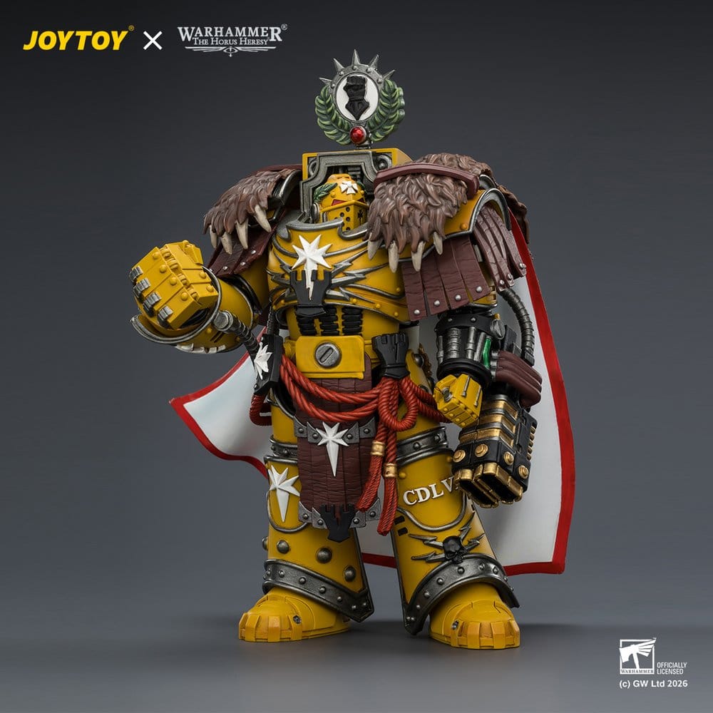 Warhammer figurine Imperial Fists Lord Castellan Evander Garrius, The Tyrant of Cthonia 14 cm