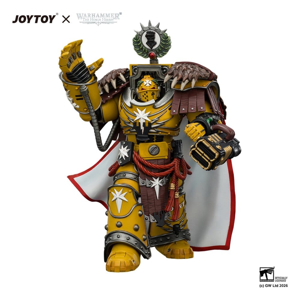 Warhammer figurine Imperial Fists Lord Castellan Evander Garrius, The Tyrant of Cthonia 14 cm