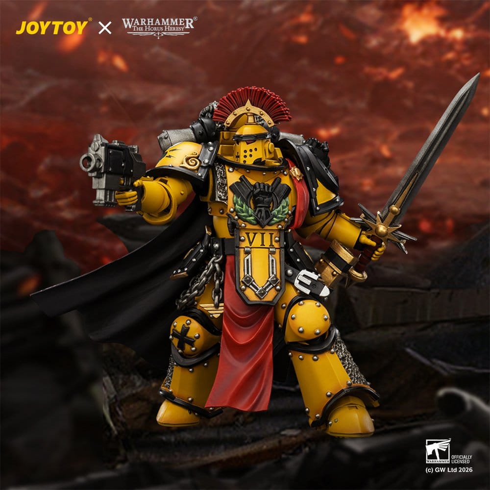 Warhammer figurine Imperial Fists Legion Praetor in Mk III Armour 13 cm