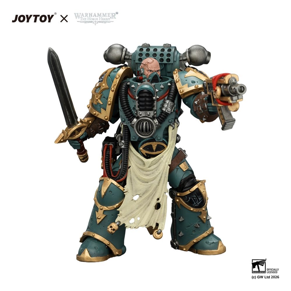 Warhammer figurine Sons of Horus Maloghurst the Twisted, the Warmaster's Equerry 13 cm