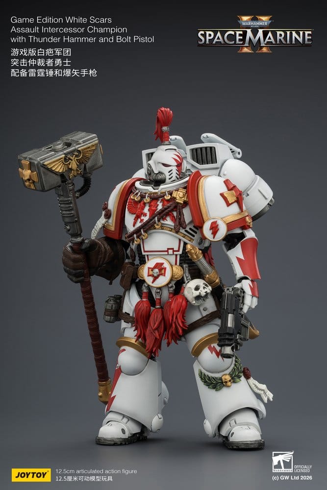 Warhammer figurine Game Edition White Scars Assault Intercessor Champion 13 cm