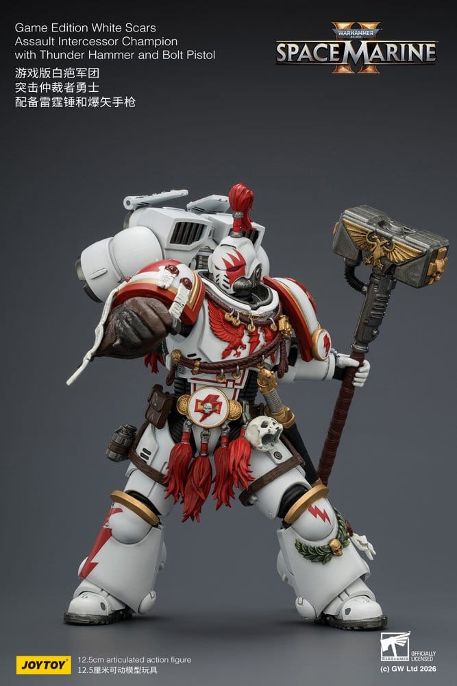 Warhammer figurine Game Edition White Scars Assault Intercessor Champion 13 cm