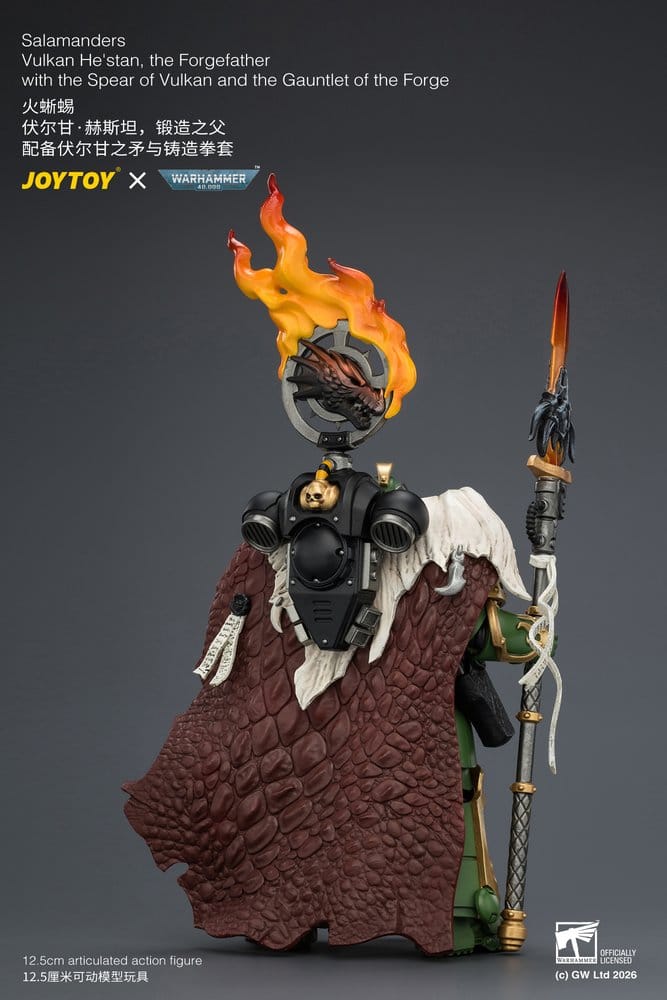 Warhammer figurine Salamanders Vulkan He'stan, the Forgefather 13 cm