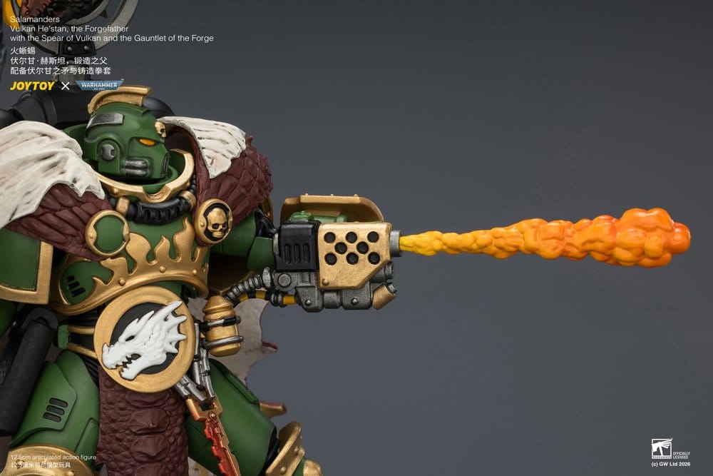 Warhammer figurine Salamanders Vulkan He'stan, the Forgefather 13 cm