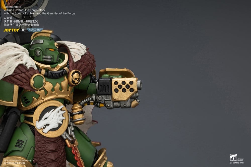 Warhammer figurine Salamanders Vulkan He'stan, the Forgefather 13 cm