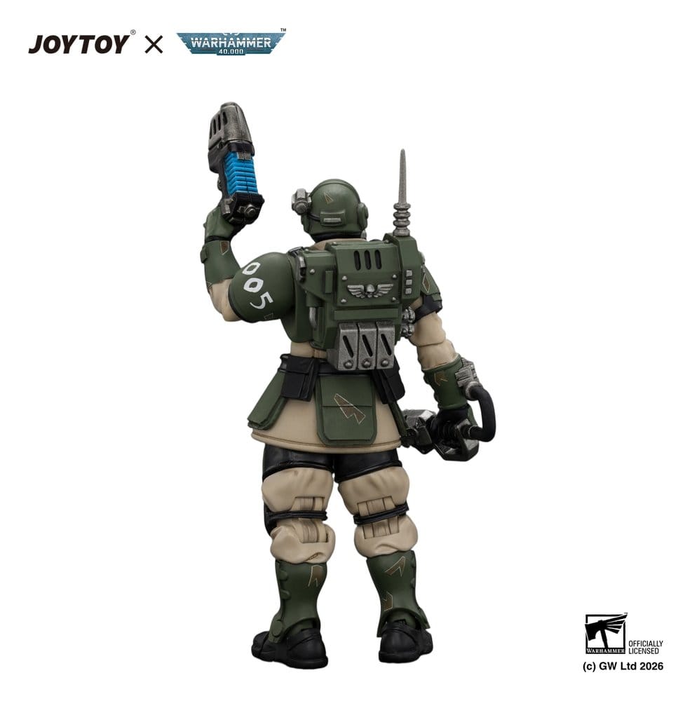 Warhammer figurine Astra Militarum Kasrkin 1 with Chainsword and Plasma Pistol
