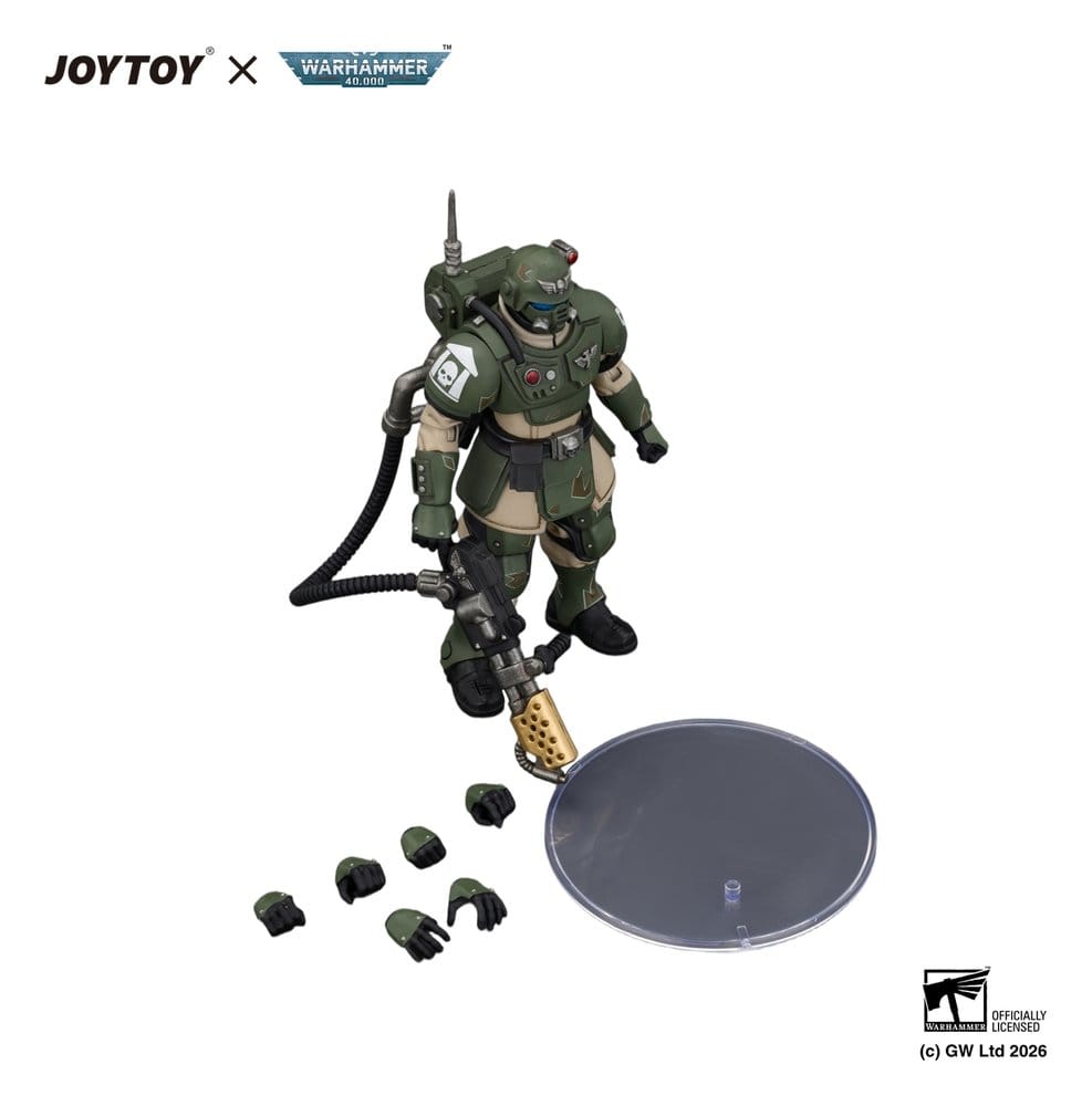 Warhammer figurine Astra Militarum Kasrkin 2 with Flamer