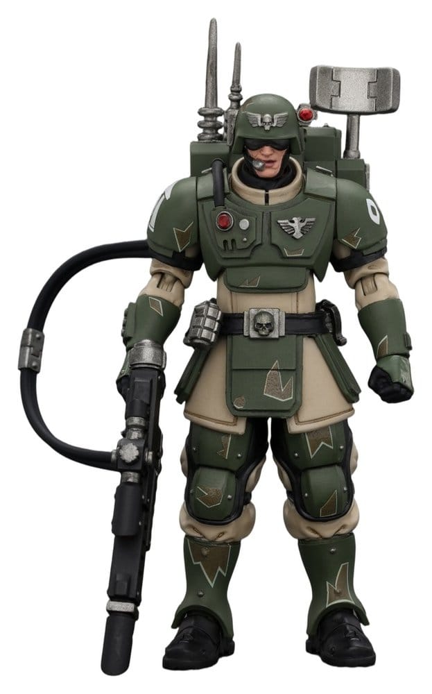 Warhammer figurine Astra Militarum Kasrkin 3 with Hot-shot Lasgun and Vox-caster
