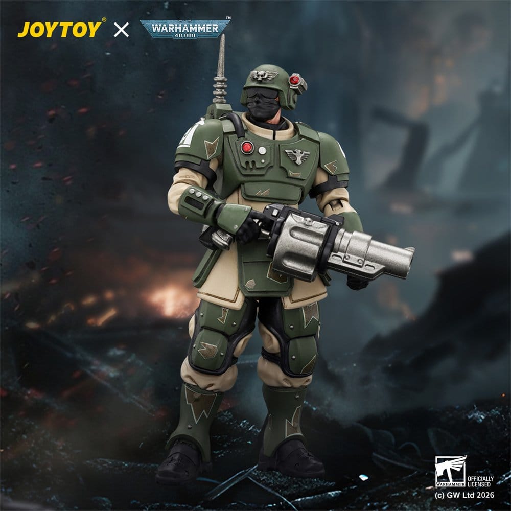 Warhammer figurine Astra Militarum Kasrkin 5 with Grenade Launcher