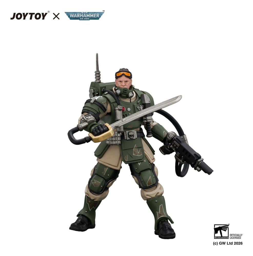 Warhammer figurine Astra Militarum Kasrkin 7 with Hot-shot Laspistol and Power Sword