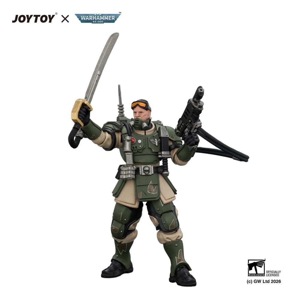Warhammer figurine Astra Militarum Kasrkin 7 with Hot-shot Laspistol and Power Sword