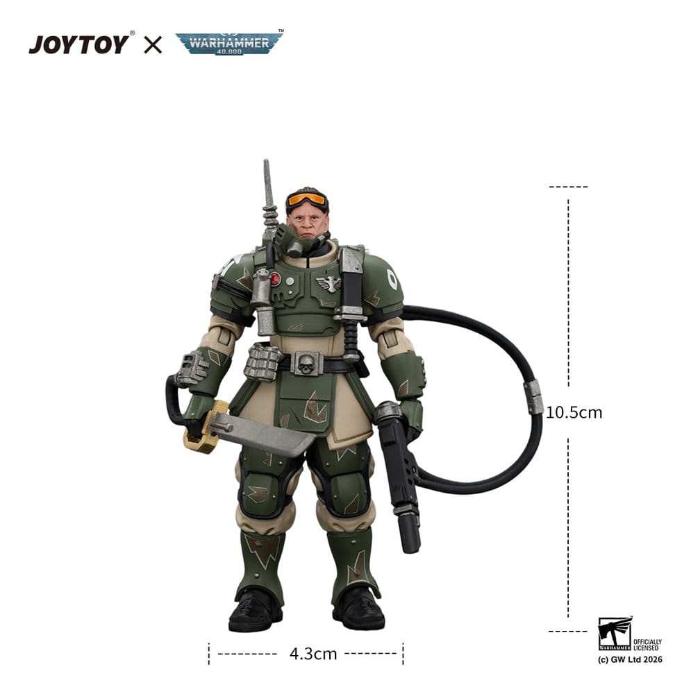 Warhammer figurine Astra Militarum Kasrkin 7 with Hot-shot Laspistol and Power Sword