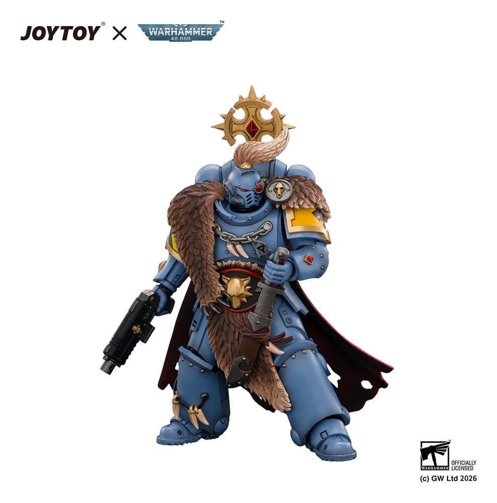 Space Marine figurine Space Wolves Wolf Guard Battle Leader 12 cm
