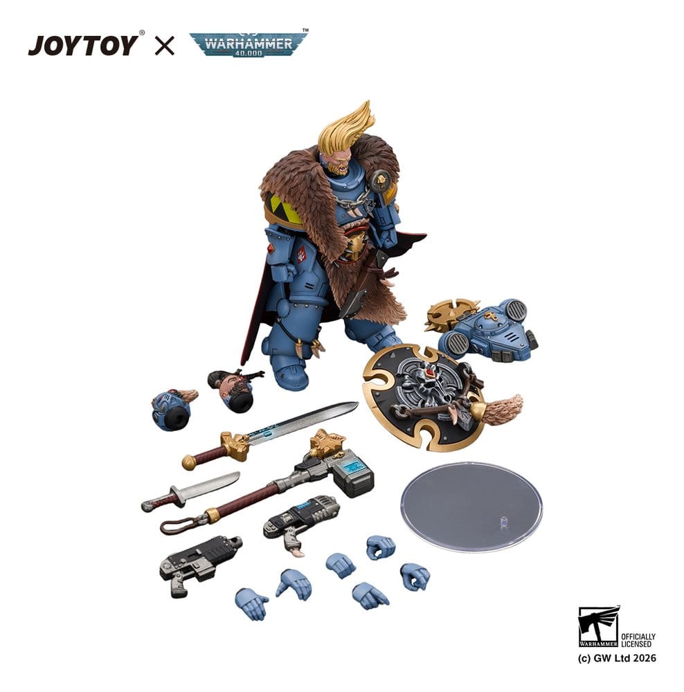Space Marine figurine Space Wolves Wolf Guard Battle Leader 12 cm