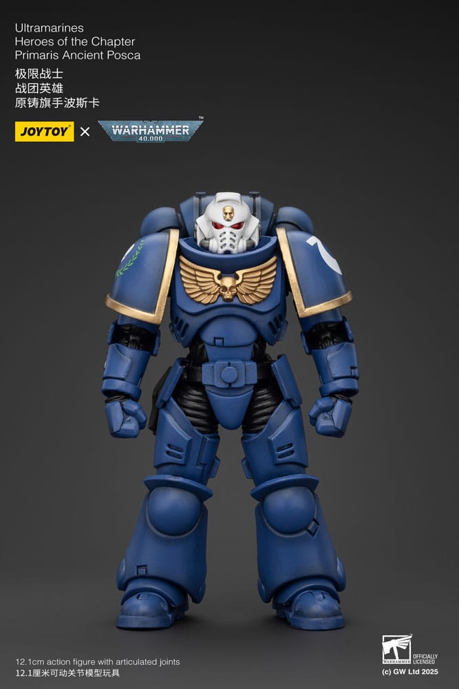 Warhammer 40k figurine 1/18 Ultramarines Heroes of the Chapter Primaris Ancient Posca 20 cm
