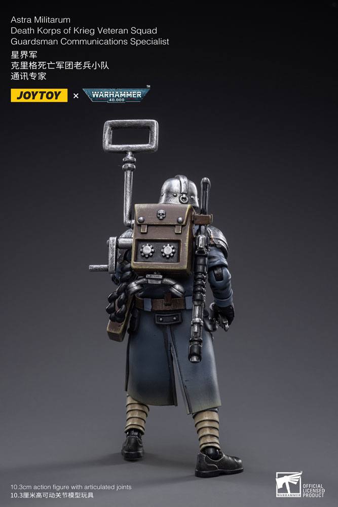 Warhammer 40k figurine 1/18 Death Korps of Krieg Veteran Squad Guardsman Communications Specialist 10 cm