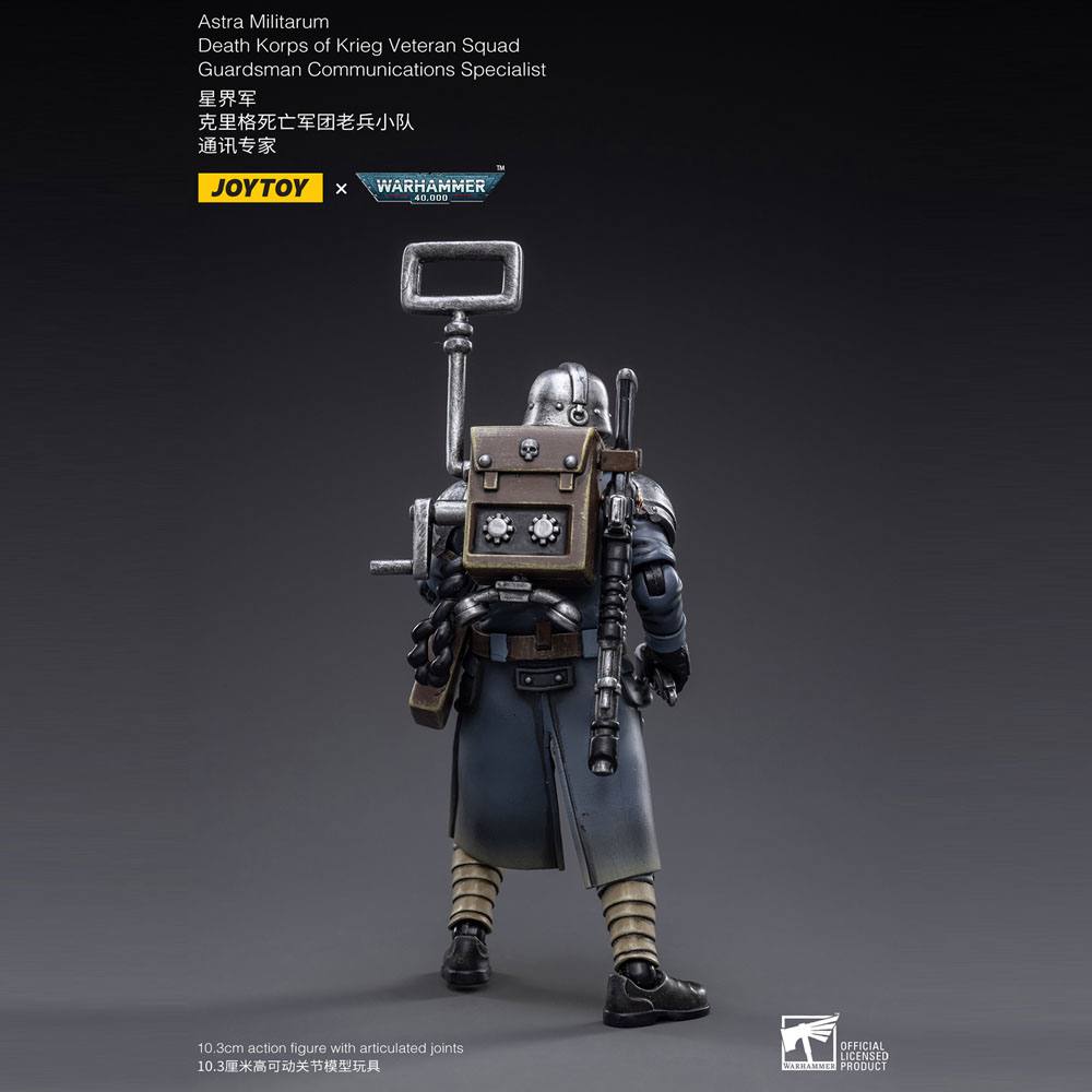 Warhammer 40k figurine 1/18 Death Korps of Krieg Veteran Squad Guardsman Communications Specialist 10 cm