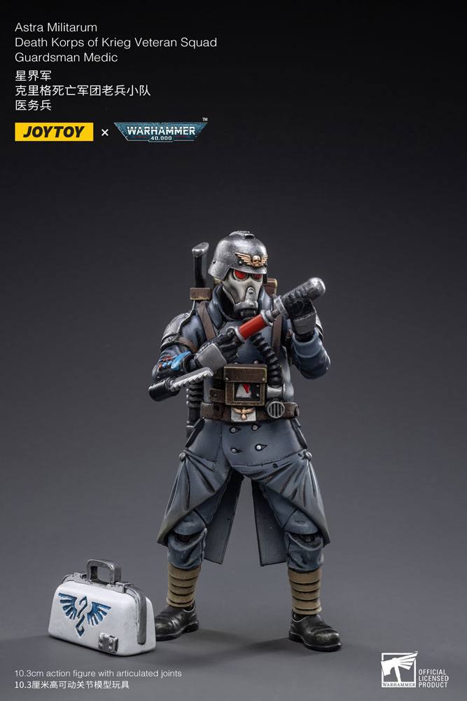 Warhammer 40k figurine 1/18 Death Korps of Krieg Veteran Squad Guardsman Medic 10 cm