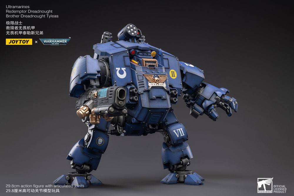 Warhammer 40,000 figurine 1/18 Ultramarines Redemptor Dreadnought Brother Dreadnought Tyleas 30 cm Reproduction