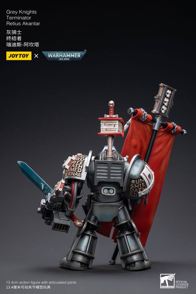 Warhammer 40k figurine 1/18 Grey Knights Terminator Retius Akantar 13 cm