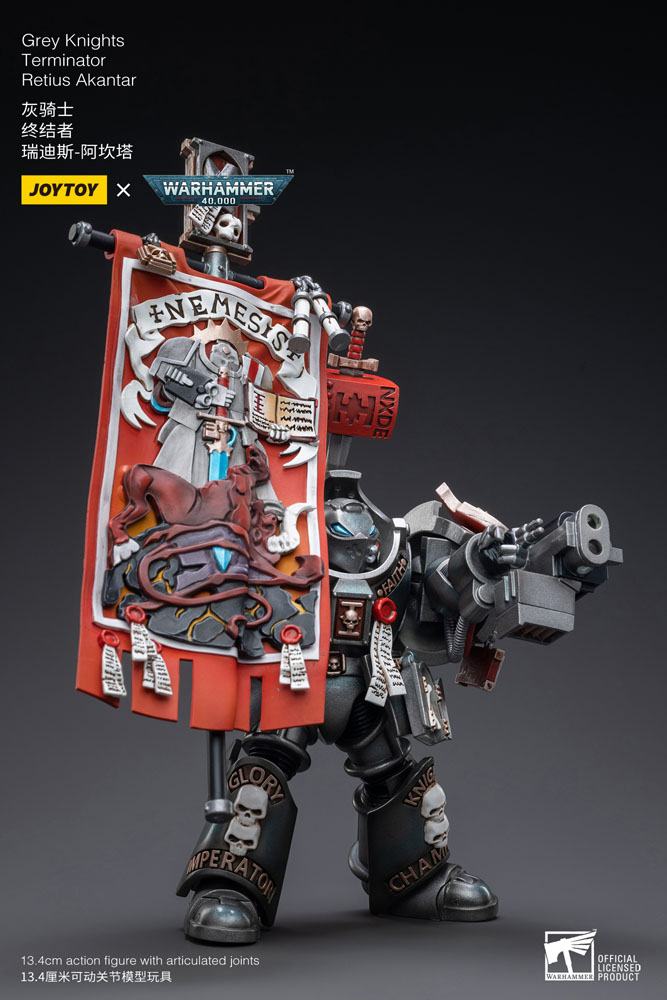 Warhammer 40k figurine 1/18 Grey Knights Terminator Retius Akantar 13 cm