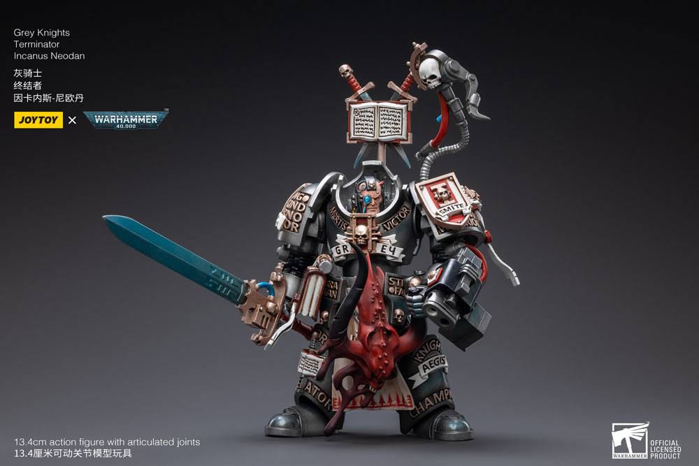 Warhammer 40k figurine 1/18 Grey Knights Terminator Incanus Neodan 13 cm