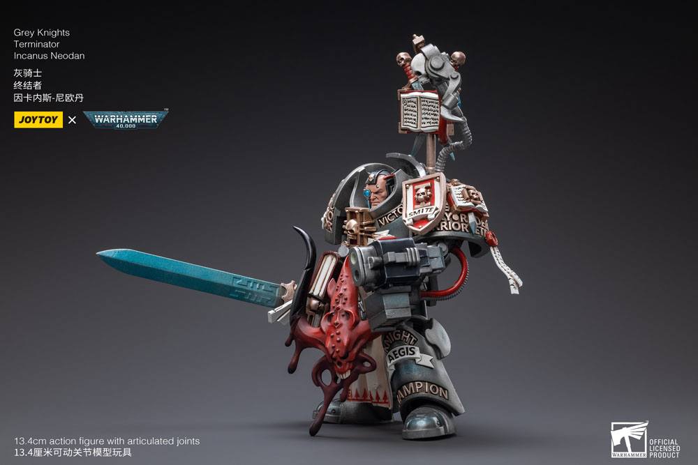 Warhammer 40k figurine 1/18 Grey Knights Terminator Incanus Neodan 13 cm