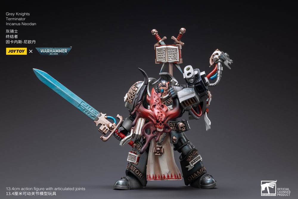 Warhammer 40k figurine 1/18 Grey Knights Terminator Incanus Neodan 13 cm