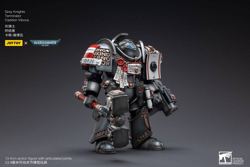 Warhammer 40k figurine 1/18 Grey Knights Terminator Caddon Vibova 13 cm