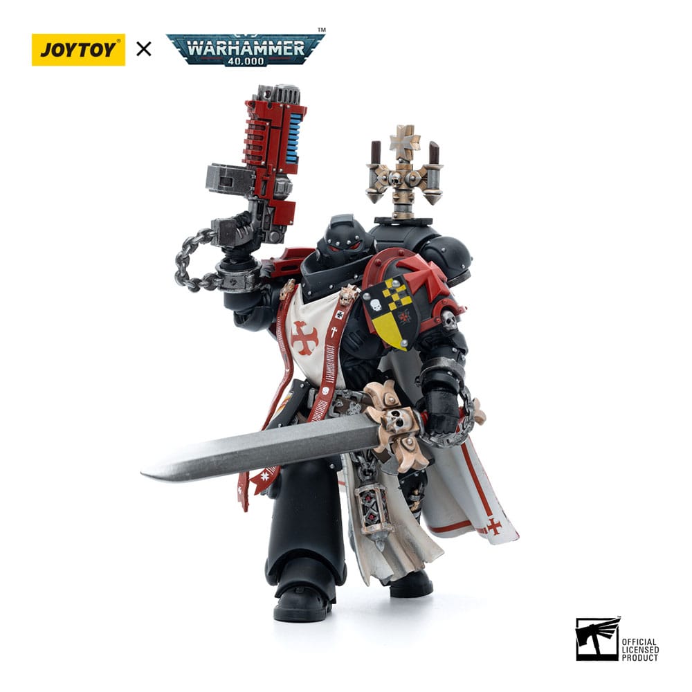 Warhammer 40k figurine 1/18 Black Templars Sword Brethren Brother Lombast 12 cm