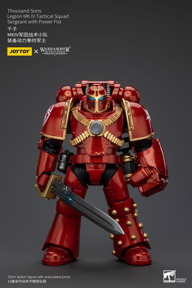 Warhammer The Horus Heresy figurine 1/18 Thousand Sons Legion MK IV Tactical Squad Sergeant with Power Fist 12 cm