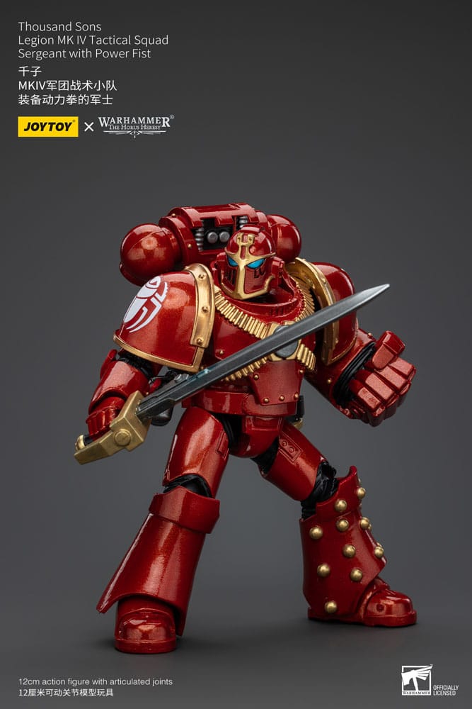 Warhammer The Horus Heresy figurine 1/18 Thousand Sons Legion MK IV Tactical Squad Sergeant with Power Fist 12 cm