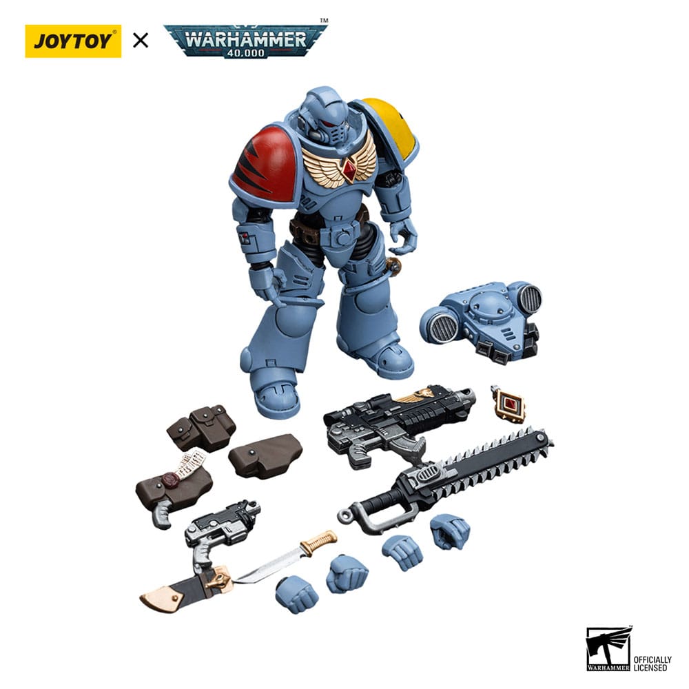 Warhammer 40k figurine 1/18 Space Wolves Intercessors 12 cm