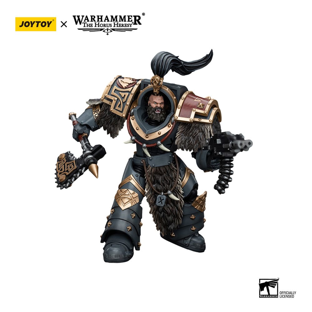 Warhammer The Horus Heresy figurine 1/18 Space Wolves Varagyr Wolf Guard Squad Varagyr Thegn 12 cm